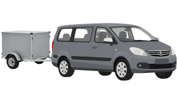 People Mover 9 Seater + Luggage Trailer vehicle